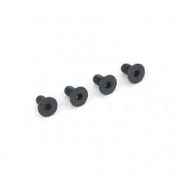 Dubro 3mm x 8mm Flat Head Countersunk Socket Screw (Pack of 4 Screws) - DB2286