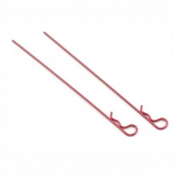 Dynamite 120mm Anodised Red Body Clips (Pack of 2) - DYN5531