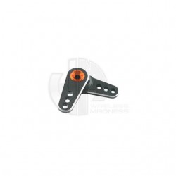 Fastrax 3-in-1 Black Aluminium 25T Servo Horn Arm (Futaba) - FAST319B