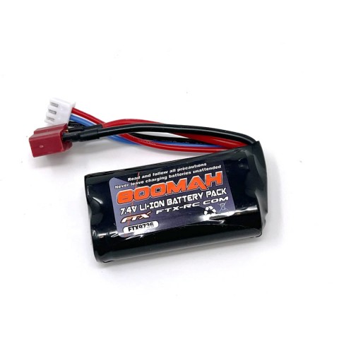 FTX Tracer and BlackZon Slyder Li-ion 7.4v 800mAh Battery with Deans Connector - FTX9736 FTX Tracer and BlackZon Slyder Li-ion 7.4v 800mAh Battery with Deans Connector - FTX9736
