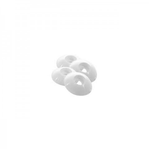 FlightLine 2BA White Moulded Wingfix Washers (Pack of 4) - HFL5511