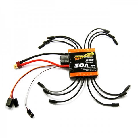 Overlander XP2 Quad 30A Brushless ESC 4-in-1 Speed Controller for Quadcopters - OL-2694