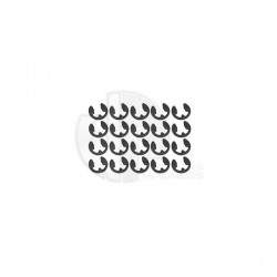 Simply RC 3.2mm E-Clip (Pack of 20 E-Clips) - SRC-40071