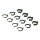 Absima Damper Parts Set 1mm/2mm/4mm for 1/10 (Pack of 12) - 2330001