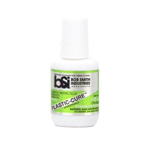 Bob Smith Industries Plastic-Cure Brush on Gap Filling Super Glue CA (1/2oz) - BSI105