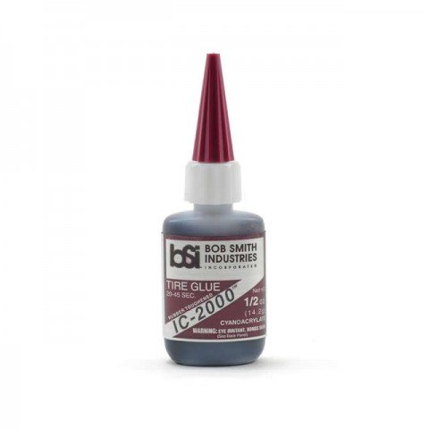 Bob Smith Industries IC-2000 Black Rubber Toughened CA Glue (1/2oz) - BSI117