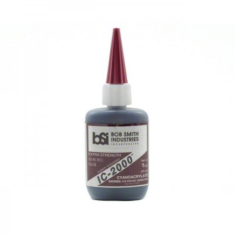 Bob Smith Industries IC-2000 Black Rubber Toughened CA Glue (1oz) - BSI118