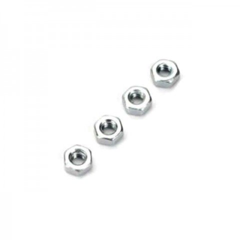 Dubro 2.5mm Steel Hex Nut (Pack of 4 Nuts) - DB2104