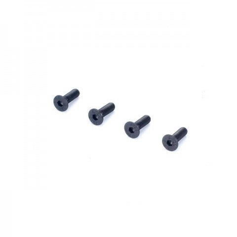 Dubro 3mm x 10mm Flat Head Countersunk Socket Screw (Pack of 4 Screws) - DB2287