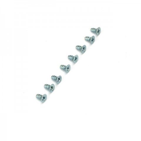 Dubro 3mm x 6mm Flat Head Self-Tapping Screw (Pack of 8 Screws) - DB2295