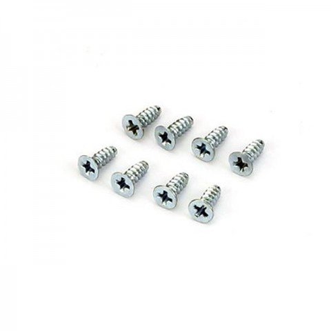 Dubro 3mm x 10mm Flat Head Self-Tapping Screw (Pack of 8 Screws) - DB2297