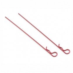 Dynamite 120mm Anodised Red Body Clips (Pack of 2) - DYN5531