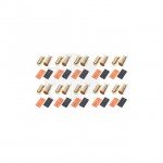 Logic RC 6mm Gold Bullet Connectors with Heat Shrink (Pack of 10 Pairs) - FS-GC06-10