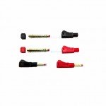 Logic RC 4mm Shielded Red and Black Gold Bullet Plug Connector (2 Pairs) - GC04SHIELD