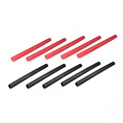 Overlander Heatshrink 6.4mm x 80mm Length (5 Red and 5 Black Heat Shrink) - OL-2180