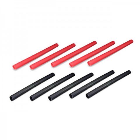 Overlander Heatshrink 6.4mm x 80mm Length (5 Red and 5 Black Heat Shrink) - OL-2180