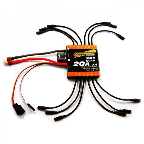 Overlander XP2 Quad 20A Brushless ESC 4-in-1 Speed Controller for Quadcopters - OL-2693