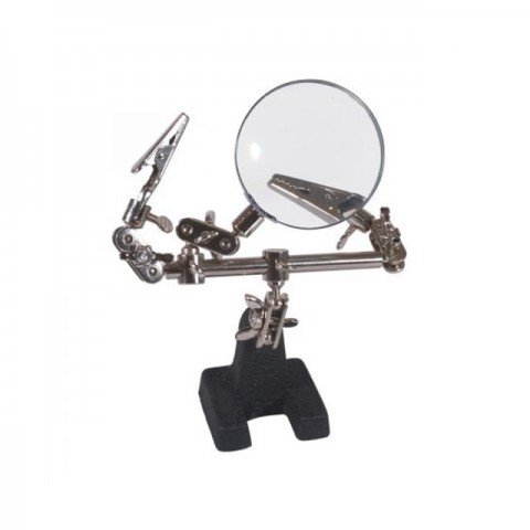Proedge Extra Helping Hands Glass Magnifier with Iron Base - PRO55170