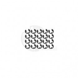 Simply RC 3.2mm E-Clip (Pack of 20 E-Clips) - SRC-40071