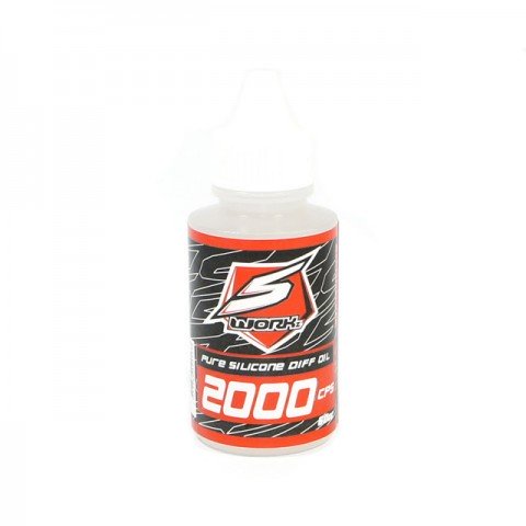 S-Workz Silicone Diff Oil 2000 CPS 60cc (2oz) Bottle - SW-410013