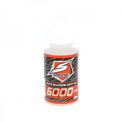 S-Workz Silicone Diff Oil 6000 CPS 60cc (2oz) Bottle - SW-410030