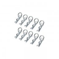 Absima Small Body Clips Silver (Pack of 10) - 2440012