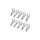 Absima Small Body Clips Silver (Pack of 10) - 2440012