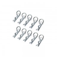 Absima Medium Body Clips Silver (Pack of 10) - 2440013