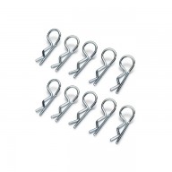 Absima Large Body Clips Silver (Pack of 10) - 2440014