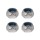 Fastrax M3 Silver Nyloc Nut (Pack of 4 Nuts) - FASTM3