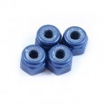 Fastrax M3 Blue Nyloc Nut (Pack of 4 Nuts) - FASTM3B