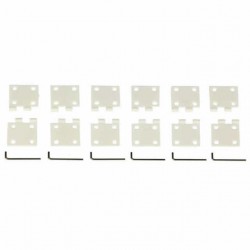 J Perkins Large Nylon Pin Hinge 16x34mm (Pack of 6 Hinges) - JPD5507982