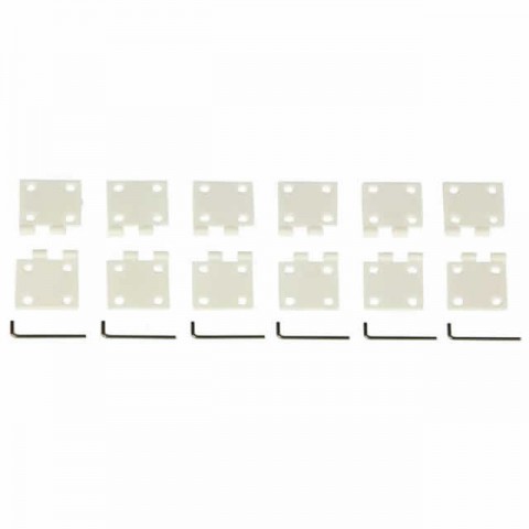 J Perkins Large Nylon Pin Hinge 16x34mm (Pack of 6 Hinges) - JPD5507982