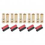Radient 5.5mm Gold Bullet Connector with Heat Shrink (5 Pairs) - RDNAC010094