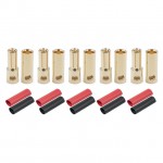 Radient 5.5mm Gold Bullet Connector with Heat Shrink (5 Pairs) - RDNAC010094