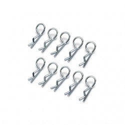 Absima Medium Body Clips Silver (Pack of 10) - 2440013