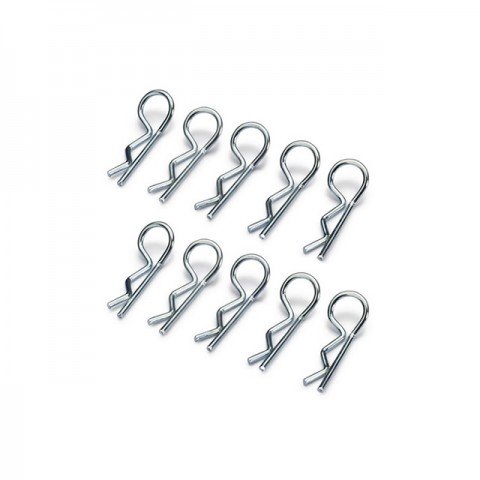 Absima Medium Body Clips Silver (Pack of 10) - 2440013