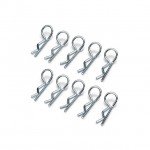 Absima Large Body Clips Silver (Pack of 10) - 2440014