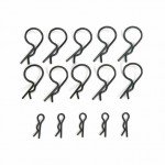 Tamiya Snap Pins Body Clips Small and Large (Pack of 15) - 50197