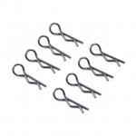 Fastrax Black Small Body Clips (Pack of 8) - FAST212BK