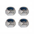 Fastrax M3 Silver Nyloc Nut (Pack of 4 Nuts) - FASTM3