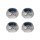 Fastrax M3 Silver Nyloc Nut (Pack of 4 Nuts) - FASTM3