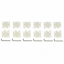 J Perkins Large Nylon Pin Hinge 16x34mm (Pack of 6 Hinges) - JPD5507982
