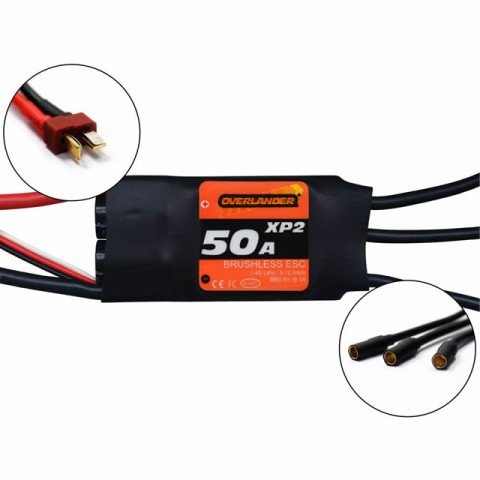 Overlander ESC XP2 50A RTF Brushless Speed Controller for Planes and Helis - OL-3279