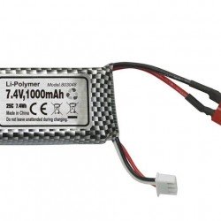 FTX Tracer and BlackZon Slyder LiPo 7.4v 1000mAh 25C Battery with Deans Connector - FTX9791