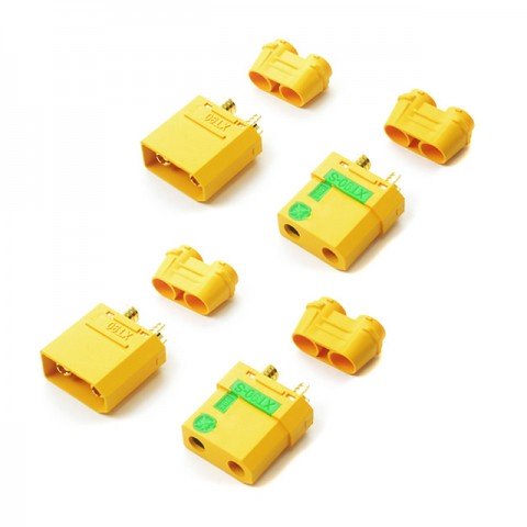 Logic RC XT90-S Connector Male and Female Set Anti Spark Connector (2 Pairs) - FS-XT90S-02