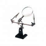 JP Helping Hands Glass Magnifier with Iron Base - 5532955
