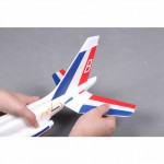 FMS 600mm Free Flight Alpha Glider Plane Kit (Blue and Red) - FS0174R