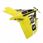 J Perkins F-38 Delta Racer 800mm Plug-N-Play Plane (Yellow) - JPDF1200Y