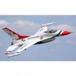 E-flite F-16 Thunderbirds 70mm EDF Plane with AS3X and SAFE Select (BNF Basic) - EFL7850